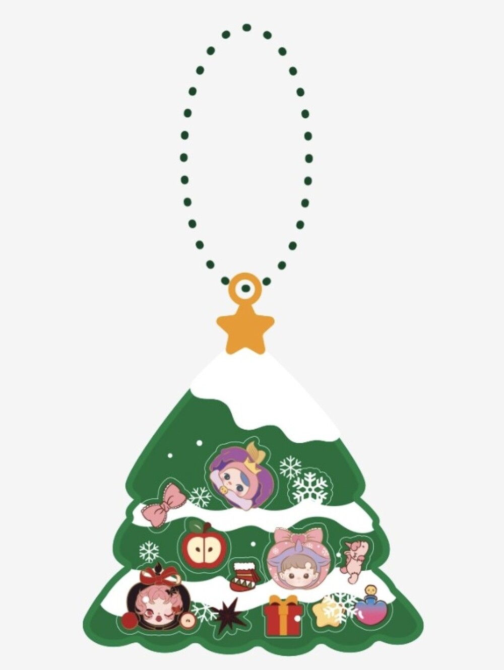 NWT POP MART Holiday Event POP NOW- Apple Of My Eye Series Acrylic Pendant Tree